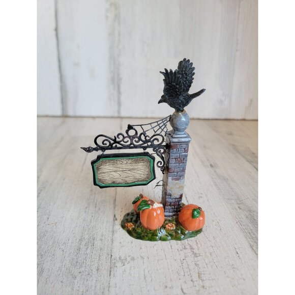 Dept 56 Spooky Village Sign 53144 Halloween accessory - Picture 4 of 6